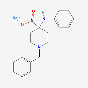 Sodium 1-benzyl-4-(phenylamino)piperidine-4-carboxylate