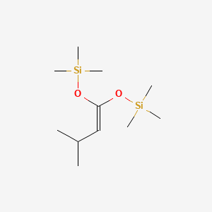 molecular formula C11H26O2Si2 B1621230 1,1-Bis(trimethylsilyloxy)-3-methyl-1-butene CAS No. 88246-66-6