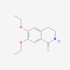 molecular formula C13H17NO2S B1621232 6,7-Diethoxy-2,3,4-trihydroisoquinoline-1-thione CAS No. 336185-28-5