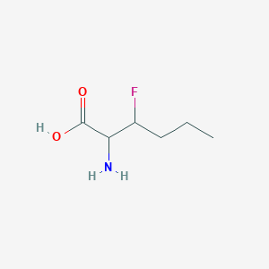 2-Amino-3-fluorohexanoic acid