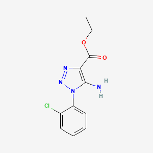 molecular formula C11H11ClN4O2 B1621241 5-Amino-1-(2-chlorophenyl)-1H-1,2,3-triazole-4-carboxylic acid ethyl ester CAS No. 106748-15-6