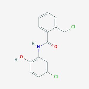 molecular formula C14H11Cl2NO2 B1621269 N-(5-chloro-2-hydroxyphenyl)-2-(chloromethyl)benzamide CAS No. 218457-10-4