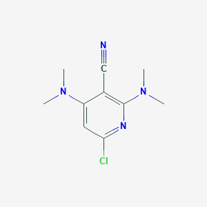 molecular formula C10H13ClN4 B1621284 6-Chloro-2,4-bis(dimethylamino)pyridine-3-carbonitrile CAS No. 35022-97-0