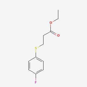 molecular formula C11H13FO2S B1621296 Ethyl 3-[(4-fluorophenyl)thio]propanoate CAS No. 57247-34-4