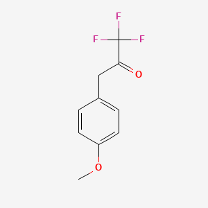 molecular formula C10H9F3O2 B1621299 3-(4-Methoxyphenyl)-1,1,1-trifluoro-2-propanone CAS No. 22102-10-9