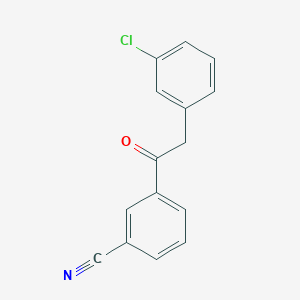 3-[2-(3-Chlorophenyl)acetyl]benzonitrile