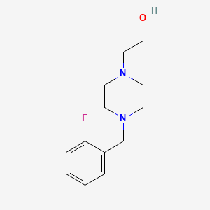 molecular formula C13H19FN2O B1621314 2-[4-(2-Fluorobenzyl)piperazino]ethan-1-ol CAS No. 215654-93-6
