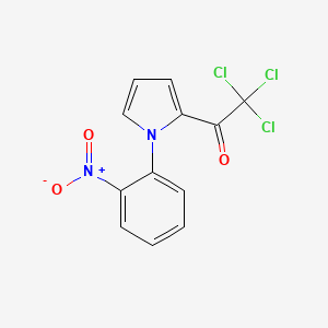 molecular formula C12H7Cl3N2O3 B1621315 2,2,2-trichloro-1-[1-(2-nitrophenyl)-1H-pyrrol-2-yl]ethan-1-one CAS No. 259099-55-3