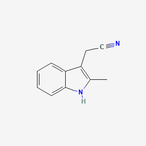 molecular formula C11H10N2 B1621321 2-(2-methyl-1H-indol-3-yl)acetonitrile CAS No. 4071-16-3