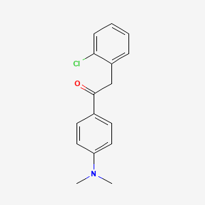 molecular formula C16H16ClNO B1621331 2-(2-Chlorophenyl)-1-[4-(dimethylamino)phenyl]-1-ethanone CAS No. 465514-61-8