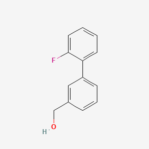 molecular formula C13H11FO B1621338 [3-(2-Fluorophenyl)phenyl]methanol CAS No. 773872-55-2