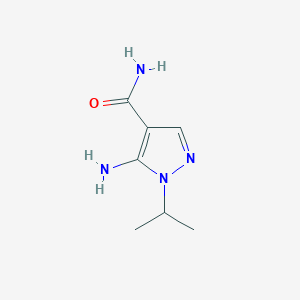 molecular formula C7H12N4O B1621342 5-amino-1-isopropyl-1H-pyrazole-4-carboxamide CAS No. 21254-24-0