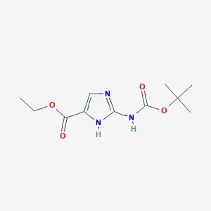 ethyl 2-[(2-methylpropan-2-yl)oxycarbonylamino]-1H-imidazole-5-carboxylate