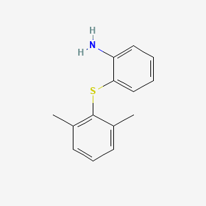molecular formula C14H15NS B1621350 2-[(2,6-Dimethylphenyl)sulfanyl]aniline CAS No. 33264-60-7