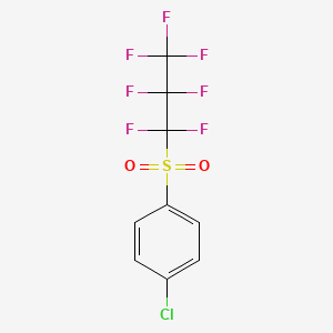 molecular formula C9H4ClF7O2S B1621356 4-(Heptafluoropropylsulfonyl)chlorobenzene CAS No. 65538-06-9