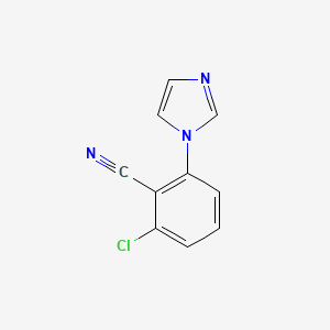 molecular formula C10H6ClN3 B1621367 2-Cloro-6-(1H-imidazol-1-YL)benzonitrilo CAS No. 287176-53-8