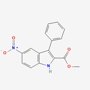 molecular formula C16H12N2O4 B1621368 methyl 5-nitro-3-phenyl-1H-indole-2-carboxylate CAS No. 298187-65-2