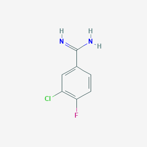 molecular formula C7H6ClFN2 B1621370 3-Chloro-4-fluorobenzimidamide CAS No. 504404-34-6