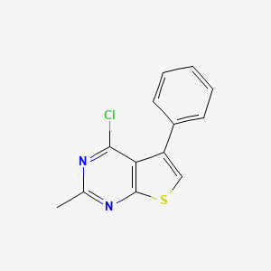 molecular formula C13H9ClN2S B1621380 4-Chloro-2-methyl-5-phenylthieno[2,3-d]pyrimidine CAS No. 83548-61-2