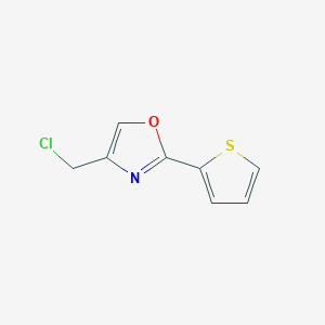 molecular formula C8H6ClNOS B1621382 4-(Chloromethyl)-2-(thiophen-2-yl)-1,3-oxazole CAS No. 54679-74-2