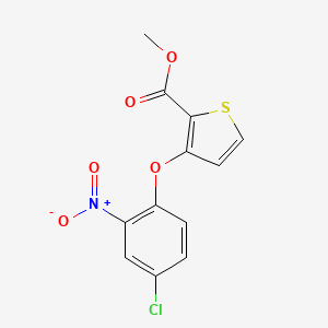 Methyl 3-(4-chloro-2-nitrophenoxy)thiophene-2-carboxylate