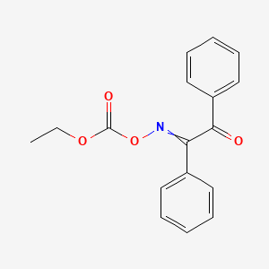 molecular formula C17H15NO4 B1621400 Ethyl [(2-oxo-1,2-diphenylethylidene)amino] carbonate CAS No. 71066-97-2