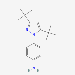 4-[3,5-di(tert-butyl)-1H-pyrazol-1-yl]aniline