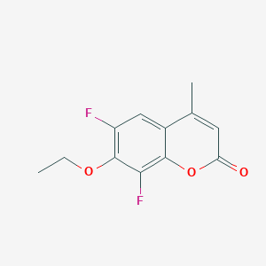 molecular formula C12H10F2O3 B1621416 6,8-Difluoro-7-ethoxy-4-methylcoumarin CAS No. 215868-24-9