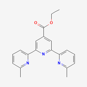 molecular formula C20H19N3O2 B1621418 Ethyl 2,6-bis(6-methylpyridin-2-yl)pyridine-4-carboxylate CAS No. 372520-84-8