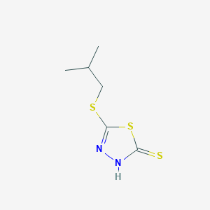 molecular formula C6H10N2S3 B1621424 5-(Isobutylthio)-1,3,4-thiadiazole-2-thiol CAS No. 89601-20-7