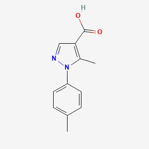 molecular formula C12H12N2O2 B1621428 5-methyl-1-(4-methylphenyl)-1H-pyrazole-4-carboxylic acid CAS No. 288251-47-8