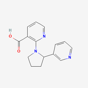 molecular formula C15H15N3O2 B1621433 2-[2-(Pyridin-3-yl)pyrrolidin-1-yl]pyridine-3-carboxylic acid CAS No. 904816-83-7