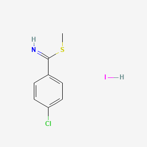molecular formula C8H9ClINS B1621448 4-氯苯甲酰亚胺甲酯氢碘酸盐 CAS No. 62925-87-5
