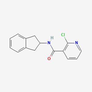 molecular formula C15H13ClN2O B1621453 2-Chloro-N-(2,3-dihydro-1H-inden-2-YL)nicotinamide CAS No. 450349-68-5