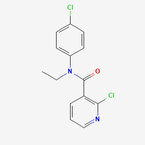 molecular formula C14H12Cl2N2O B1621461 N3-(4-chlorophenyl)-N3-ethyl-2-chloronicotinamide CAS No. 680213-92-7