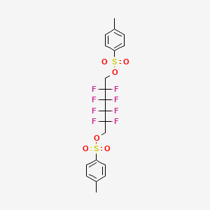 molecular formula C20H18F8O6S2 B1621463 [2,2,3,3,4,4,5,5-八氟-6-(4-甲基苯基)磺酰氧基己基] 4-甲基苯磺酸酯 CAS No. 58191-47-2