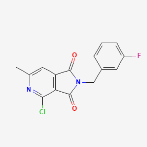 molecular formula C15H10ClFN2O2 B1621464 4-Chloro-2-(3-fluorobenzyl)-6-methyl-1H-pyrrolo[3,4-c]pyridine-1,3(2H)-dione CAS No. 680216-24-4