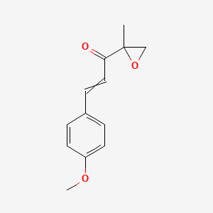molecular formula C13H14O3 B1621466 3-(4-Methoxyphenyl)-1-(2-methyloxiran-2-yl)prop-2-en-1-one CAS No. 29808-43-3