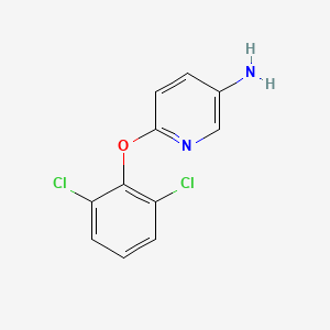 molecular formula C11H8Cl2N2O B1621471 6-(2,6-Dichlorophenoxy)pyridin-3-amine CAS No. 218457-65-9