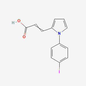 molecular formula C13H10INO2 B1621472 3-[1-(4-iodophenyl)pyrrol-2-yl]prop-2-enoic Acid CAS No. 261349-39-7