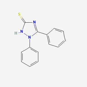 molecular formula C14H11N3S B1621476 1,5-Diphenyl-1H-1,2,4-triazole-3(2H)-thione CAS No. 5055-74-3