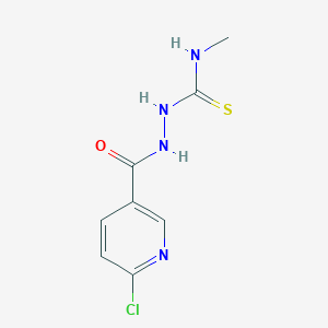 molecular formula C8H9ClN4OS B1621477 N1-methyl-2-[(6-chloro-3-pyridyl)carbonyl]hydrazine-1-carbothioamide CAS No. 680217-45-2