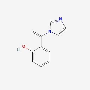 B1621478 2-[1-(1H-imidazol-1-yl)vinyl]phenol CAS No. 74204-47-0