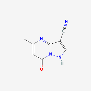 molecular formula C8H6N4O B1621480 7-Hydroxy-5-methylpyrazolo[1,5-a]pyrimidine-3-carbonitrile CAS No. 89939-60-6