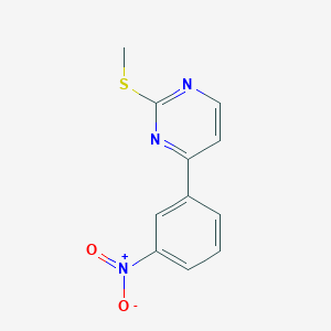 molecular formula C11H9N3O2S B1621481 2-(Methylthio)-4-(3-nitrophenyl)pyrimidine CAS No. 883054-85-1