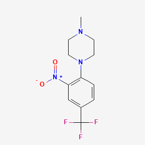 molecular formula C12H14F3N3O2 B1621484 1-甲基-4-[2-硝基-4-(三氟甲基)苯基]哌嗪 CAS No. 315239-67-9
