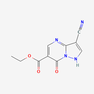 B1621494 Ethyl 3-cyano-7-oxo-4,7-dihydropyrazolo[1,5-a]pyrimidine-6-carboxylate CAS No. 64689-83-4