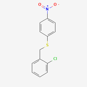 molecular formula C13H10ClNO2S B1621497 1-氯-2-[[(4-硝基苯基)硫代]-甲基]苯 CAS No. 866132-59-4