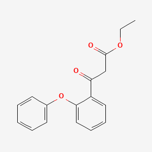 molecular formula C17H16O4 B1621520 Ethyl 3-oxo-3-(2-phenoxyphenyl)propanoate CAS No. 119031-24-2