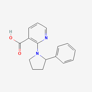 molecular formula C16H16N2O2 B1621544 2-(2-苯基吡咯烷-1-基)吡啶-3-羧酸 CAS No. 904816-69-9